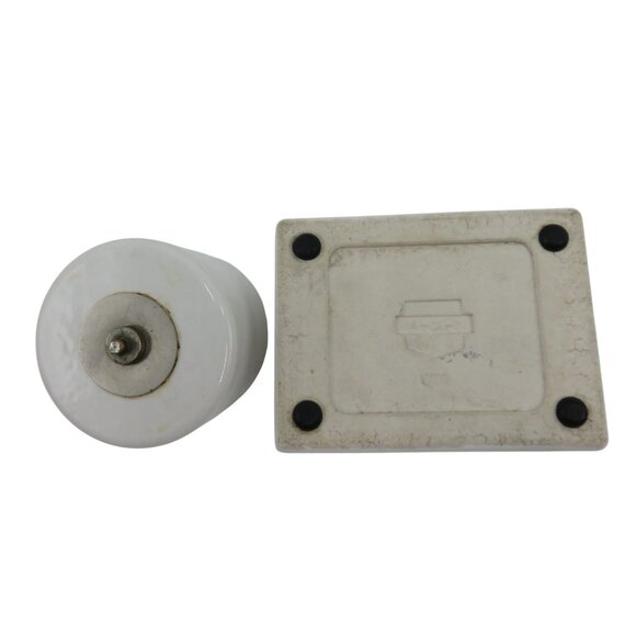 Ceramic Stoneware Desktop Rolling Stamp Moistener 1960's Vintage - Picture 7 of 10